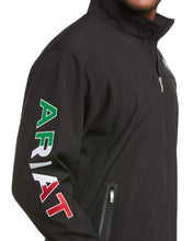 Load image into Gallery viewer, Ariat Men&#39;s New Team Mexico Softshell Jacket (Black) 10031424