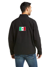 Load image into Gallery viewer, Ariat Men&#39;s New Team Mexico Softshell Jacket (Black) 10031424