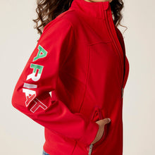 Load image into Gallery viewer, Ariat Women&#39;s New Team Mexico Softshell Jacket (Red) 10033526