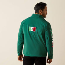 Load image into Gallery viewer, Ariat Men&#39;s New Team Softshell Mexico Jacket (Green) 10039459