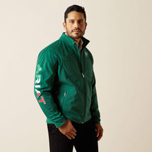 Load image into Gallery viewer, Ariat Men&#39;s New Team Softshell Mexico Jacket (Green) 10039459