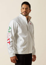 Load image into Gallery viewer, Ariat Men&#39;s New Team Softshell Mexico Jacket (White) 10043549