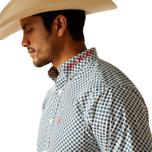 Load image into Gallery viewer, Ariat Men&#39;s Team Lochlan Fitted Button Down Shirt (White) 10048421