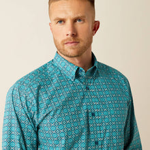 Load image into Gallery viewer, Ariat Men&#39;s Jordy Blue Print Button Down Shirt (Blue) 10054697