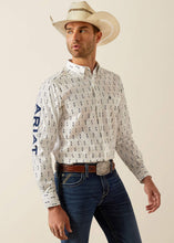 Load image into Gallery viewer, Ariat Men&#39;s Team Perkins Button Down Shirt (White) 10054728