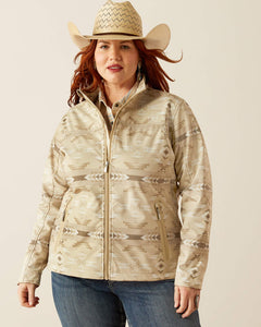 Ariat Women's New Team Softshell Print Jacket (Sand) 10054911