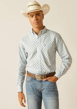 Load image into Gallery viewer, Ariat Men&#39;s Kendrick Fitted Button Down Shirt (White) 10048409