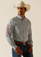 Load image into Gallery viewer, Ariat Men&#39;s Team Lochlan Fitted Button Down Shirt (White) 10048421