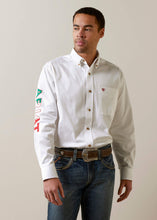 Load image into Gallery viewer, Ariat Men&#39;s Team Logo Mexico Shirt (White) 10040911