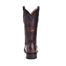 Load image into Gallery viewer, CUADRA Men&#39;s Brown Caiman Laser &amp; Embroidery Round Toe– CU424