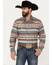 Load image into Gallery viewer, ROPER Men&#39;s West Made Southwestern Striped Print Long Sleeve Snap Western Shirt