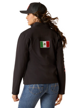 Load image into Gallery viewer, Ariat Women&#39;s Mexico Classic Team Softshell Jacket (Black) 10031428