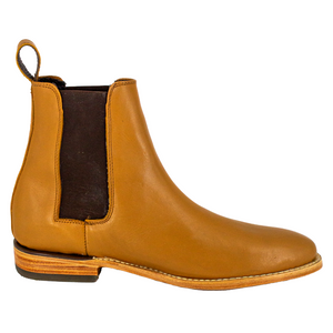 Silverton Alexander All Leather Wide Square Toe Short Boots (Honey)