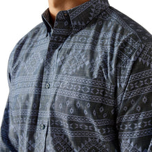 Load image into Gallery viewer, Ariat Men&#39;s Eddie Southwestern Print Long Sleeve Button-Down Shirt (Blue) 10051264