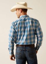 Load image into Gallery viewer, Ariat Men&#39;s Griffen Fitted Button Down Shirt (Blue) 10048390