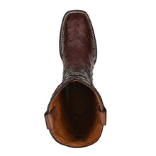 Load image into Gallery viewer, CUADRA Men Brown Ostrich Laser &amp; Embroidery Square Toe CU677