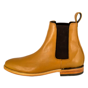 Silverton Alexander All Leather Wide Square Toe Short Boots (Honey)