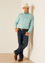 Load image into Gallery viewer, Men&#39;s Ariat Team Gian Classic Fit Button Down Shirt (Teal) 10048394