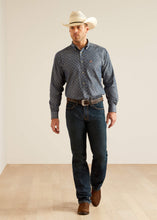 Load image into Gallery viewer, Ariat Men&#39;s Shirt Dillion Chambray Blue Print (Blue) 10048434