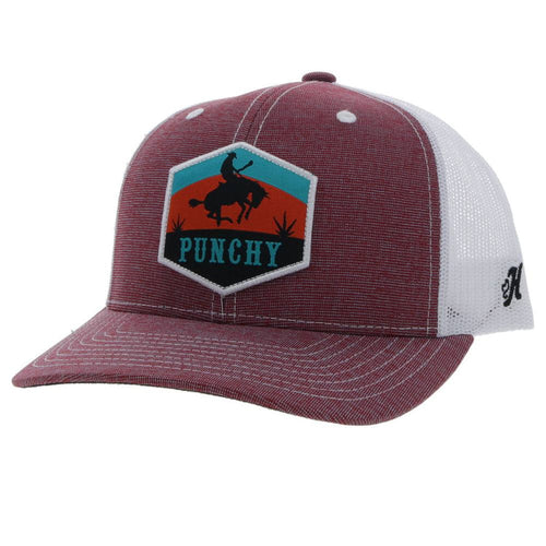 Hooey Unisex Punchy Trucker Hat Mesh Back Snapback Patch Cap - 5027T-MAWH