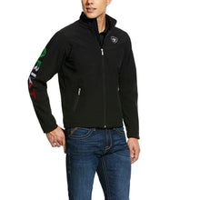 Load image into Gallery viewer, Ariat Mens New Team Mexico Black Softshell Jacket - 10031424