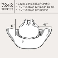 Load image into Gallery viewer, Stetson 4X Llano Cowboy Hat (Black) SWLLNO-7242