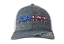Load image into Gallery viewer, Ariat Men&#39;s USA Flag Grey Cap A300009406