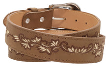 Load image into Gallery viewer, Silverton Amanda All Leather Western Belt (Tobacco)