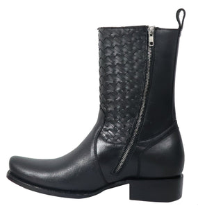 Silverton Chance All Leather Square Toe Boots (Black)