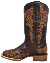 Load image into Gallery viewer, Silverton Diana All Leather Wide Square Toe Boots (Chocolate)