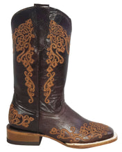 Load image into Gallery viewer, Silverton Diana All Leather Wide Square Toe Boots (Chocolate)