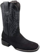 Load image into Gallery viewer, Silverton Jasper All Leather Wide Square Toe Boots (Black)