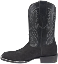 Load image into Gallery viewer, Silverton Jasper All Leather Wide Square Toe Boots (Black)