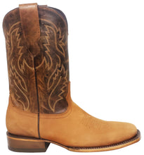 Load image into Gallery viewer, Silverton Jasper All Leather Wide Square Toe Boots (Tobacco)