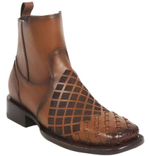 Load image into Gallery viewer, Silverton Jerry All Leather Wide Square Toe Short Boots (Honey)