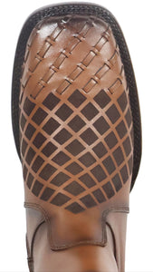 Silverton Jerry All Leather Wide Square Toe Short Boots (Honey)