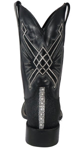 Silverton Brentwood All Leather Wide Square Toe Boots (Black)