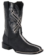 Load image into Gallery viewer, Silverton Brentwood All Leather Wide Square Toe Boots (Black)