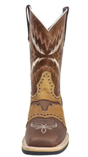 Load image into Gallery viewer, Silverton Longhorn All Leather Square-Toe Boots (Brown)