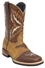 Load image into Gallery viewer, Silverton Longhorn All Leather Square-Toe Boots (Brown)