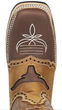 Load image into Gallery viewer, Silverton Longhorn All Leather Square-Toe Boots (Brown)