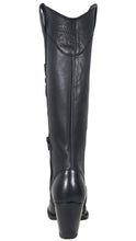 Load image into Gallery viewer, Silverton Nora All Leather Snip Toe Knee High Boots (Black)