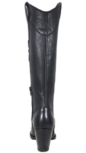 Silverton Nora All Leather Snip Toe Knee High Boots (Black)