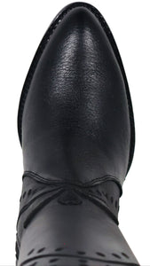 Silverton Nora All Leather Snip Toe Knee High Boots (Black)