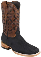Load image into Gallery viewer, Silverton Peyton All Leather Wide Square Toe Boots (Black)