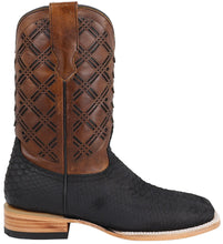 Load image into Gallery viewer, Silverton Peyton All Leather Wide Square Toe Boots (Black)