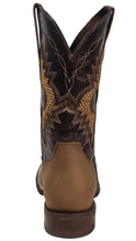 Load image into Gallery viewer, Silverton Phoenix Genuine Leather Wide Square Toe Boots (Tobacco)