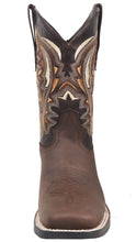 Load image into Gallery viewer, Silverton Stockton All Leather Square Toe Boots (Chocolate)