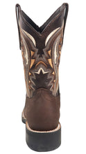 Load image into Gallery viewer, Silverton Stockton All Leather Square Toe Boots (Chocolate)