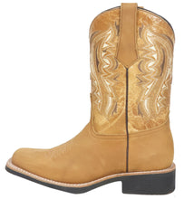 Load image into Gallery viewer, Silverton Stockton All Leather Square Toe Boots (Honey)